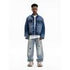 Lanhai Men's Clothing | Autumn and Winter New Japanese Classic Retro Washed Hole Heavy Denim Jacket Men's
