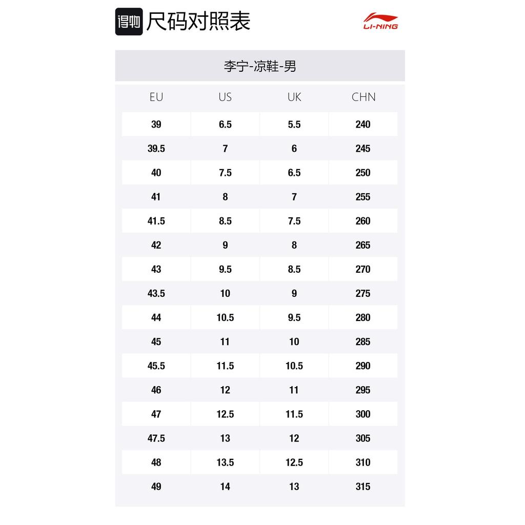 Li Ning Coca Удобные Спортивные Сандалии Мужские Черные AGUS003-1