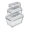 Boîtes Sous-vide - ZWILLING - Lot De 3 - Verre - Rectangulaire - S/M/L