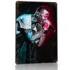 CHESTER BENNINGTON D Texture Metal Poster Customized Wall Art Tin Sign Gift for Mancave Home Decoration Gaming Room Accessories