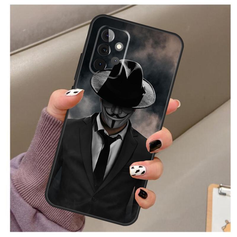 Man Suit Shirt Tie Case For Samsung Galaxy A34 A54 A14 A06 A16 A26 A36 A56 A12 A32 A52 A13 A33 A53 A15 A35 A55