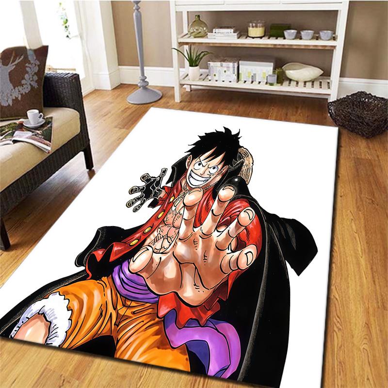 Ковер с изображением Манки Д. Луффи из One Piece для гостиной, спальни, дома, украшение дивана, нескользящий коврик для детской игры