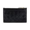Bottega Veneta Однотонный дизайн Кошелек на молнии Женский кошелек Черный 608784VCPP38425