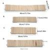 Hamster Habitat Accessories Multiple Size Wooden Bridge Cage Hamster Bendable Fence for Small Animals Climbing