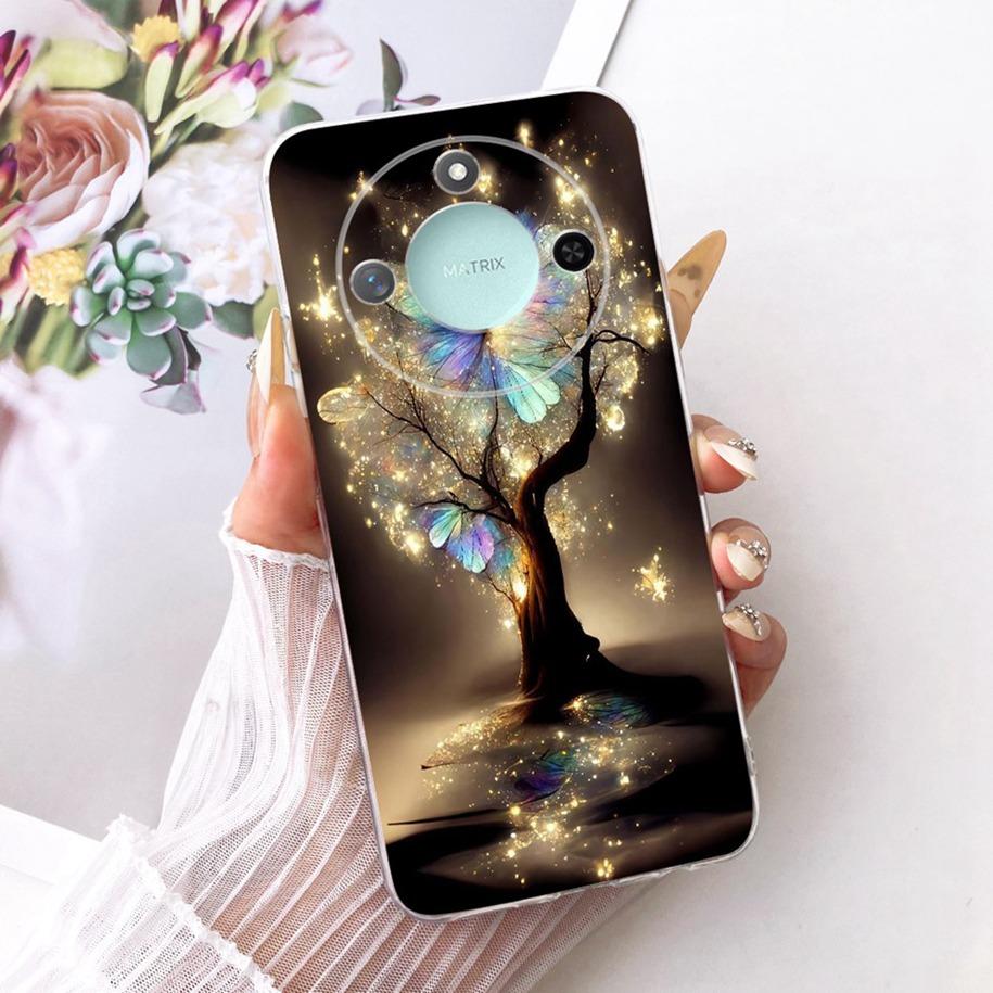 6.8" Case For Honor X9c Smart 5G Cover Cool Fashion Dragon Lion Wolf Cartoon Soft Silicone Phone Cases For HonorX9c Smart Bumper