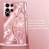 Pink Glitter Crystal Rose phone case s26 ultra case quad lock glass for Samsung Galaxy S26 S25 S24 S23 S22 FE Ultra Plus