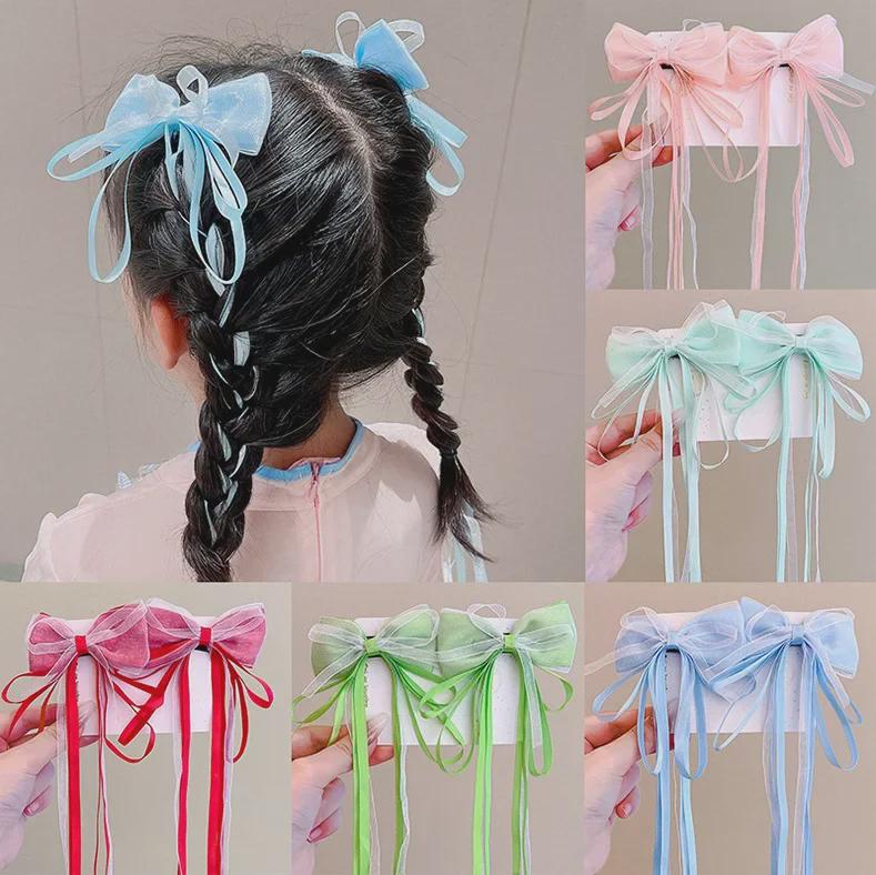 Детская заколка-лента «Фея-бантик»: Украшение для волос в китайском стиле Ханьфу для девочек