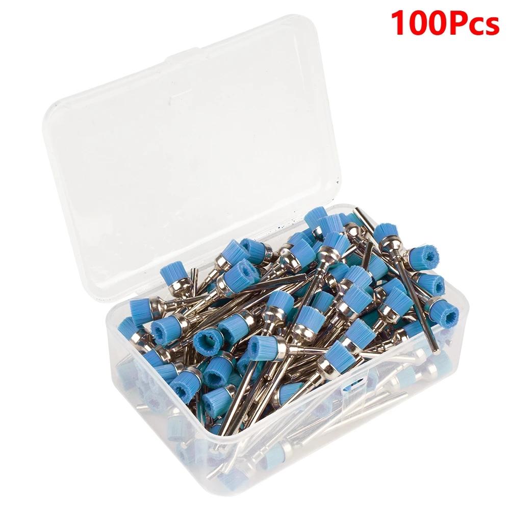 100 шт. 2,35 мм сверло для дизайна ногтей набор кистей для чистки сверла для ногтей щетка для чистки маникюрных машин аксессуары