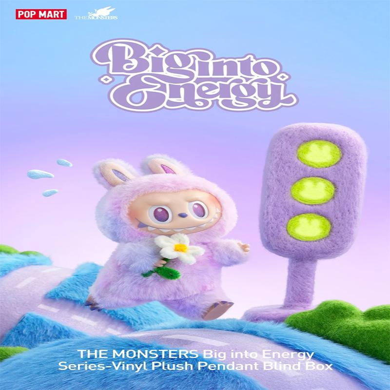 POPMART Labubu Серия The Monsters Случайная слепая коробка-сюрприз Случайная Большая в Энергетическую куклу Виниловый кулон Коллекционная Плюшевая игрушка Фигурка Подарок