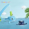 Игрушки для ванны Магнитные игры в рыбалку Заводные плавающие киты Детские магнитные игрушки для рыбалки с удочкой Время веселья в ванне