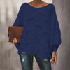 Women Hollow Out Sweater Elegant Loose Knitted Pullovers Female Casual O Neck Solid Color Sweaters Spring Autumn Winter
