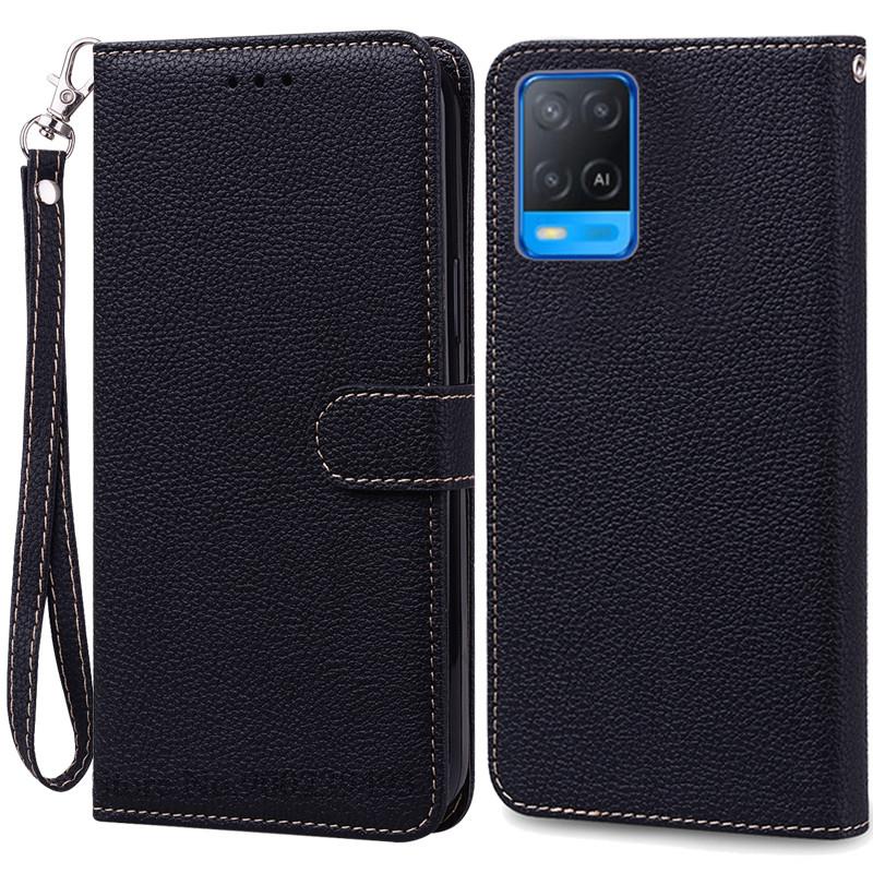 Для OPPO A54 Чехол A54 5G Кошелек кожаный флип-чехол Для OPPO A54 5G Чехол CPH2239 CPH2195 OPPOA54 A 54 Ударопрочный чехол для телефона Fundas