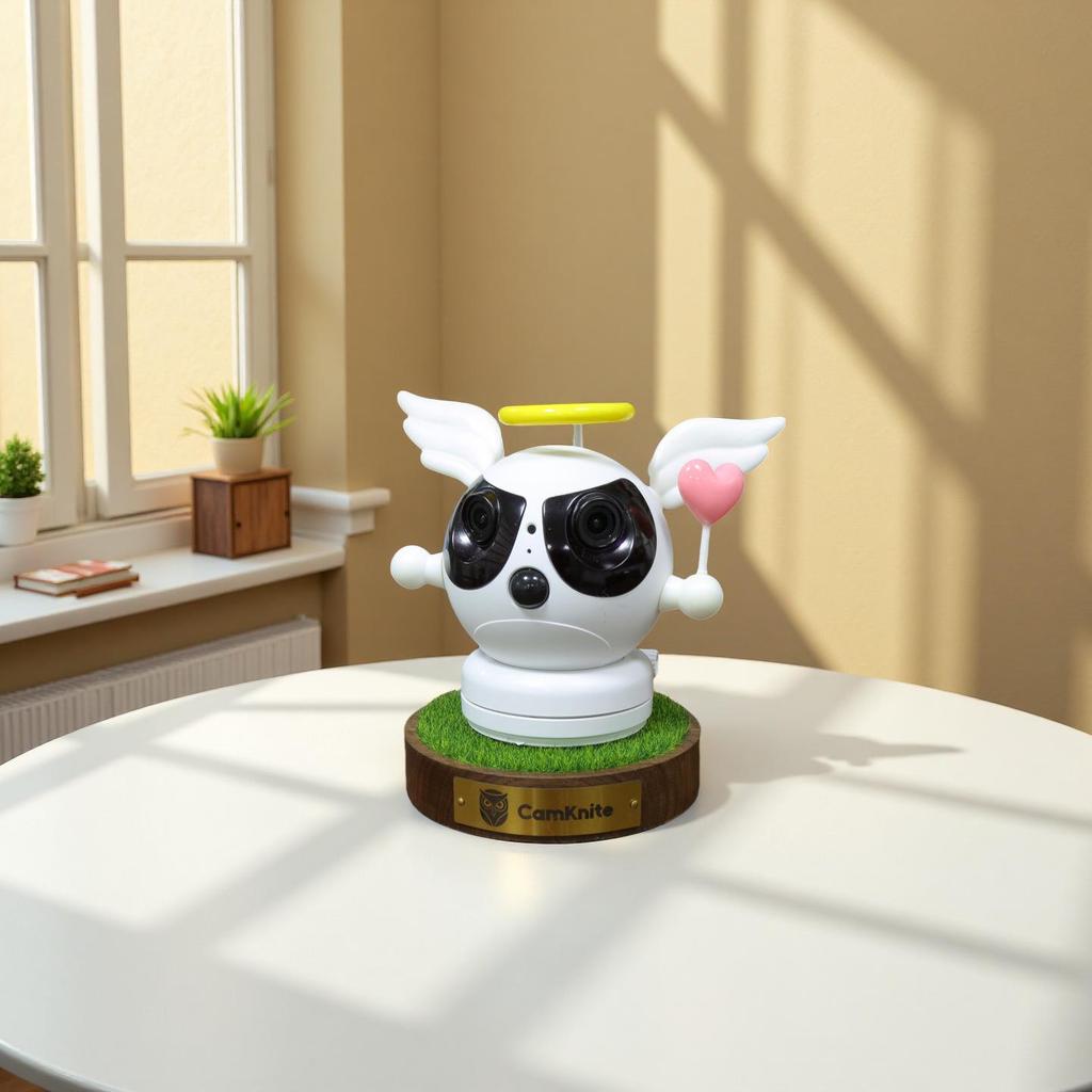 Двухобъективный комнатный видеоняня с удаленной сигнализацией и широкоугольной камерой