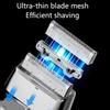Men's Portable Electric Shaver Rechargeable, Fully Waterproof,3 Head Reciprocating Design Ideal for Travel