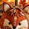 Cute Animal Decoration Crafts Pumpkin Patchwork Kit, DIY Fox Cat Owl Sewing Fabric Craft Projects Kit for Adults, Home Fall Easy Kids