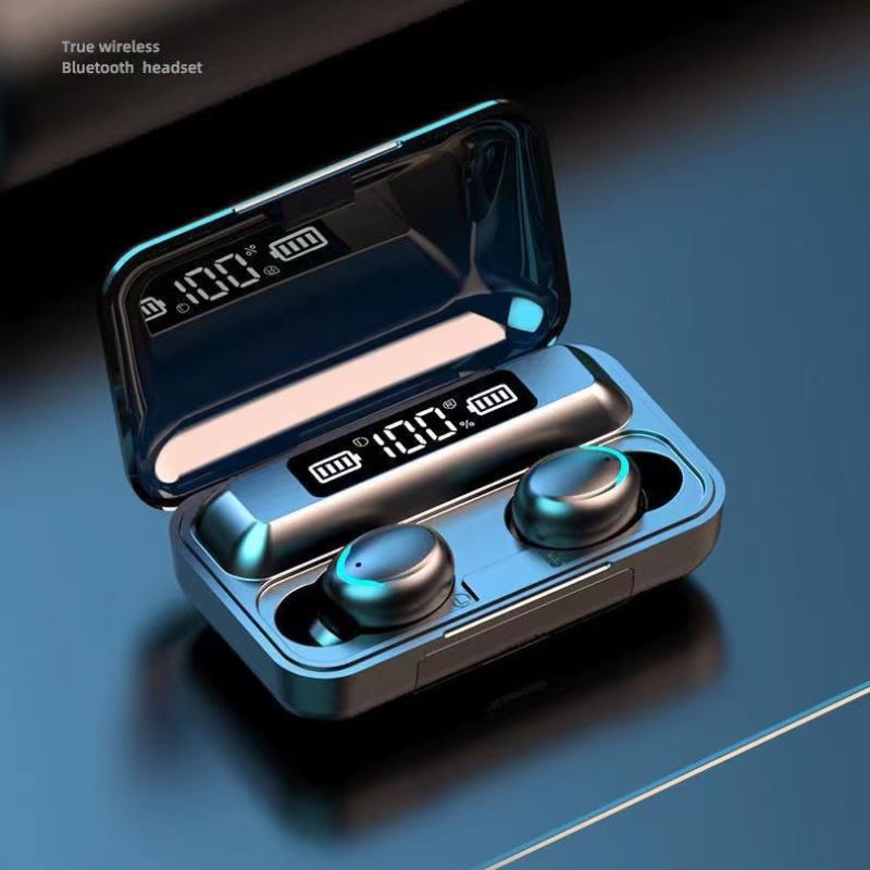 Bluetooth Headset In-ear Noise-cancelling Mini Game Esports Wireless Tws Digital Display Charging Bank Headset