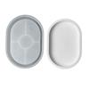 Silicone Moulds Candlesticks Resins Molds Oval Candle Holder Tray Molds DIY Concrete Castings Mould Crafts Decorations