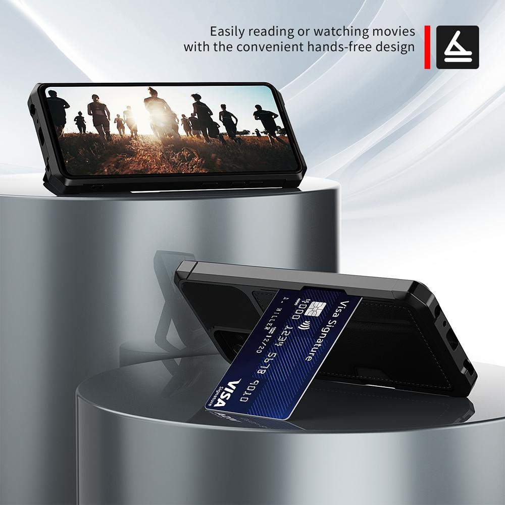 Для Samsung Galaxy A12 A52 A72 A13 A33 A53 A73 A14 A34 A54 A35 A55 A36 A56 4G 5G чехол роскошный PU кожаный встроенный держатель для карт противоударный задняя крышка