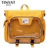 TINYAT корейский женский рюкзак для девочек, водонепроницаемый модный прозрачный рюкзак из ПВХ, школьная сумка-тоут для Tennage, сумка для куклы