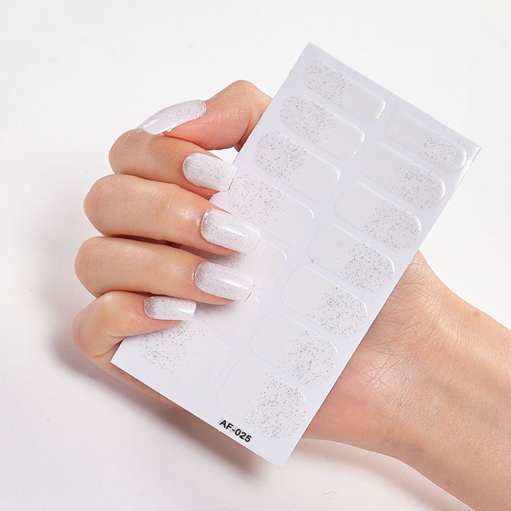Women Girls Press On Nail Manicure Nail Polish Strips Nail Art Decal Full Nail Wraps Nail Stickers