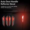 4Pcs Auto Reflector Decals Scratch Resistant Waterproof Removable Carbon Fiber Protective Sticker Warning Universal
