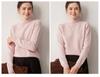 Women's 100% Cashmere Thickened Long Sleeve Sweater - Half-High Neck, Versatile Knit Base Layer for Autumn/Winter