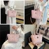 Crossbody Print Cartoon Bag Sweet Versatile Handbag For Outings Girl