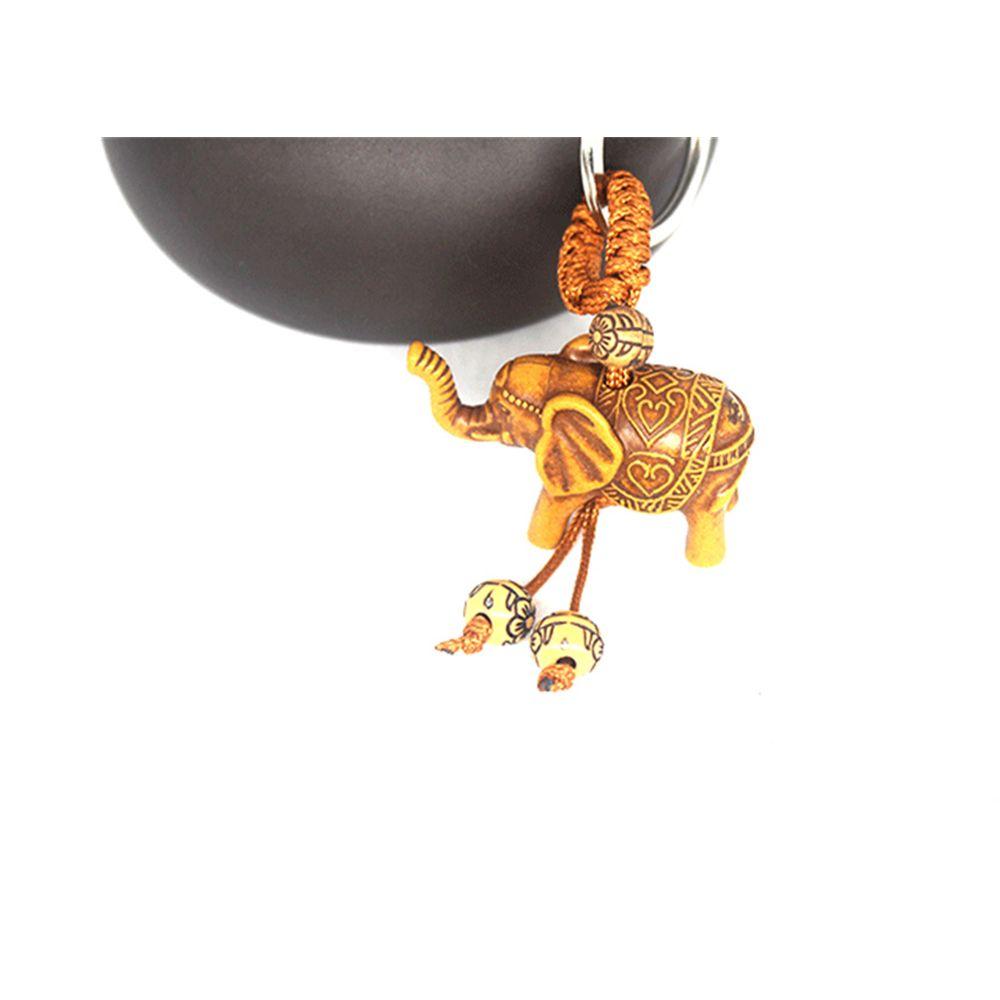 Accessories Buckle Animal Shape Religion Key Ring Key Holder Wooden Keychain Carving Pendant