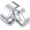 Кольцо Rockyu мужское серебряное нержавеющая сталь Зеркальная отделка Плоское биение плоское широкое кольцо Нет. 24 простых модных аксессуара