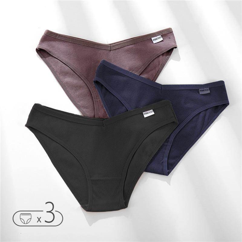FINETOO M-4XL хлопковые трусики, женское нижнее белье с V-образной талией, трусы больших размеров, женские трусы с низкой посадкой, удобные трусики, нижнее белье