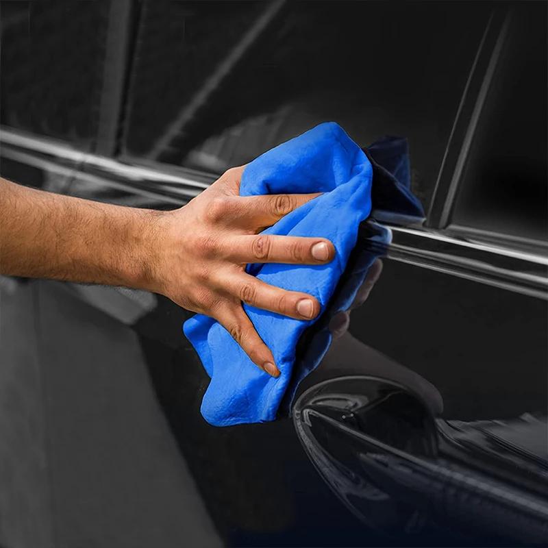 Colorful Super Absorbent Synthetic Deerskin Car Wash Towel Magical Care Suede Towels Cleaning Cloth Auto Washing Accessories 1Pc