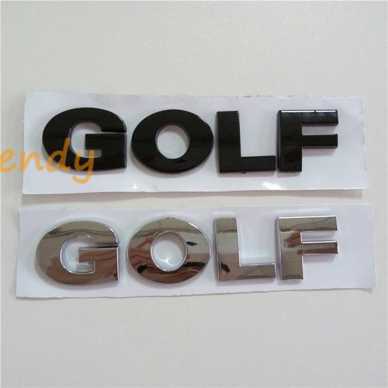 Car Truck 3D Letter Emblem Sticker Rear Badge for G/o/lf ABS Logo Chrome Black Vehicle Trunk Tail Nameplate Auto Styling