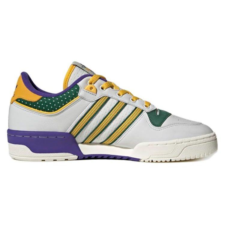Adidas Мужские кроссовки Rivalry Low 86 Utah Jazz White Crystal-White Energy-Ink IF8180