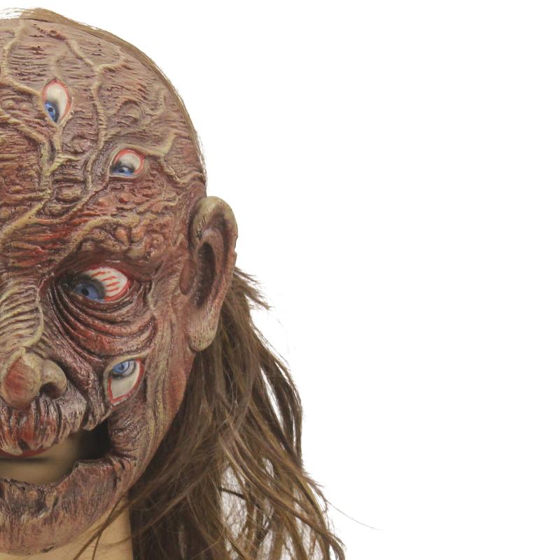 Маска гоблина эльфа Злые маски орка Жуткий демон Череп Монстр Гном Латексный шлем Гоблиноид Хэллоуин Карнавальная вечеринка Костюм Реквизит