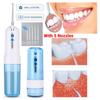 Portable Oral Irrigators Dental Water Flosser Water Jet Floss Tooth Pick 5 Nozzles Washer 4 Modes For Teeth Whitening