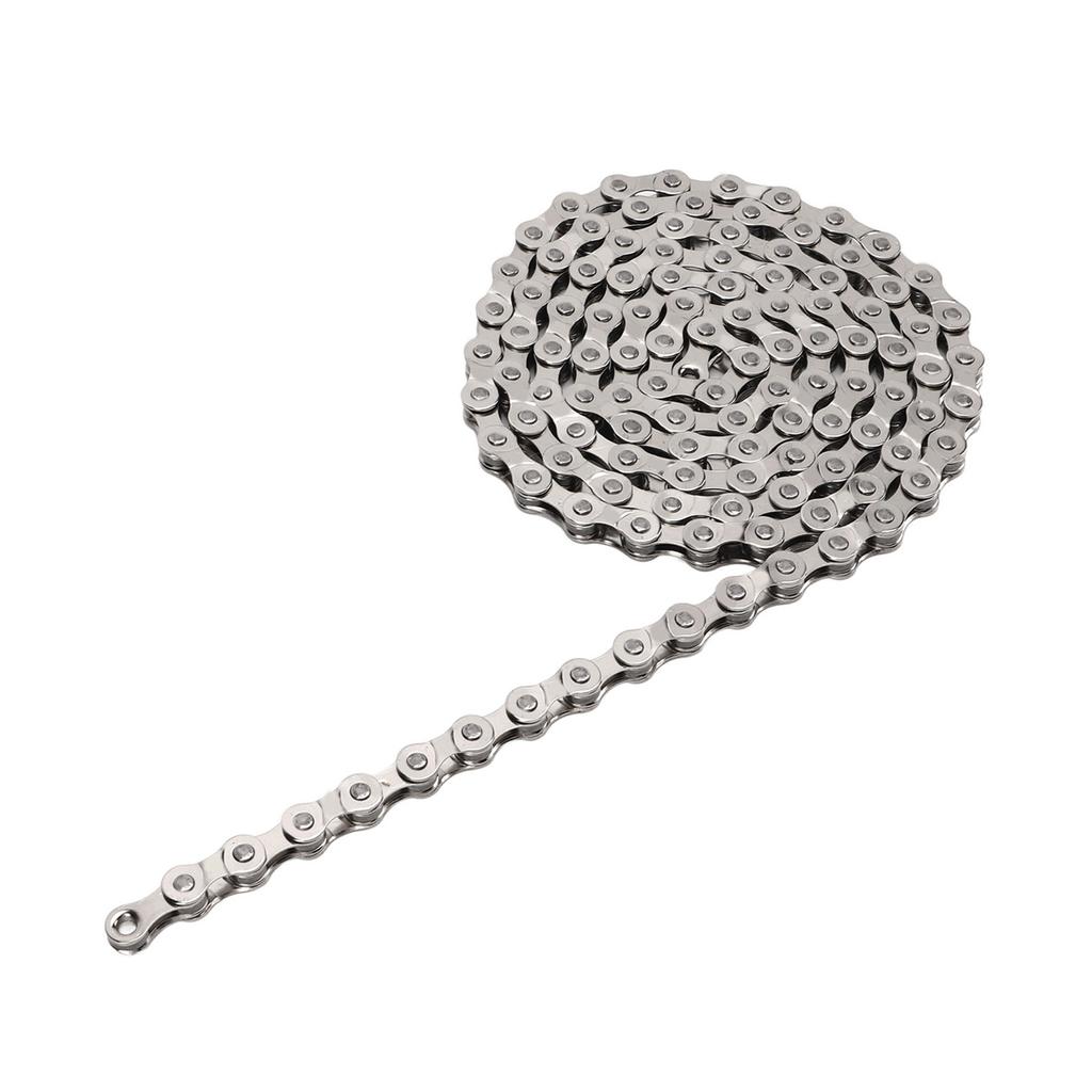 Цепь для горного велосипеда 6 7 8 скоростей универсальная стальная велосипедная цепь 116L серебристая цепь для шоссейного велосипеда велосипедная