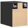 Wall Mounted Cabinet Black 30 x 42.5 x 40 cm Engineered Wood