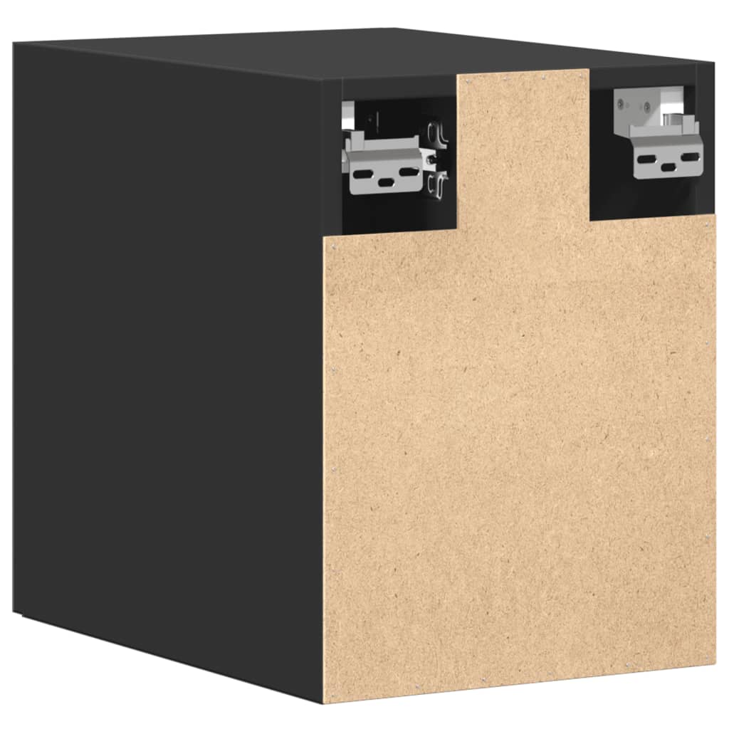 Wall Mounted Cabinet Black 30 x 42.5 x 40 cm Engineered Wood
