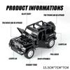 Масштаб 1/32 Модель автомобиля Jeep Wrangler Rubicon из сплава Литой металлический игрушечный внедорожник Модель автомобиля Миниатюрная модель автомобиля Подарок для детей