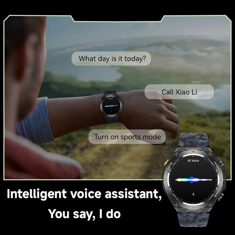 SACOSDING SA207 GPS Sports Smart Watch Compass Flashlight Outdoors 1ATM Waterproof HD Bluetooth Call Voice Assistant Smartwatch