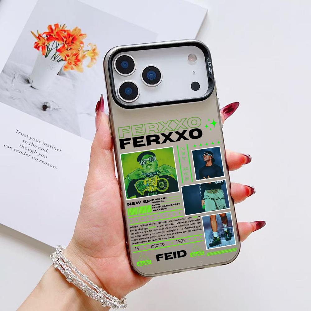 Feid Nitro Jam Ferxxo Phone Case For iPhone 17 16 15 14 13 12 11 Pro Max Air Matte Laser Aurora Shockproof Funda