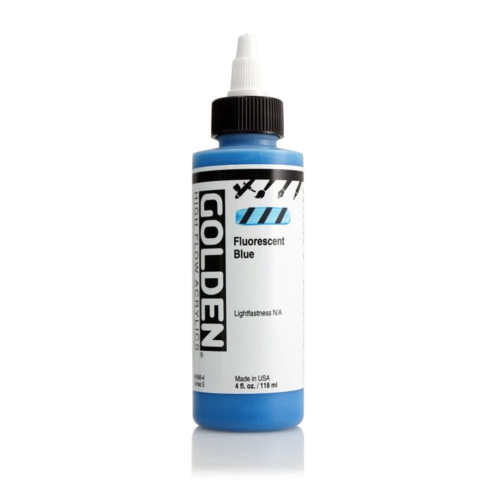 Encre Acrylic High Flow Golden V 119ml Bleu Fluorescent