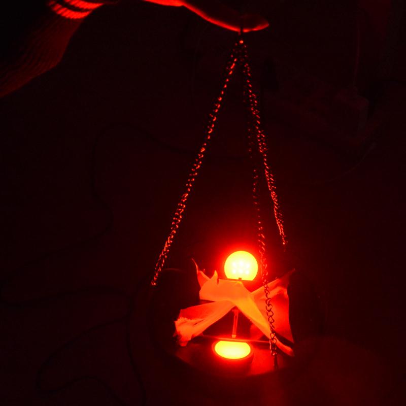 Забавная Креативная Лампа-Пламя с Искусственным Имитацией Огня, Декорация для Вечеринки на Хэллоуин, Реалистичная