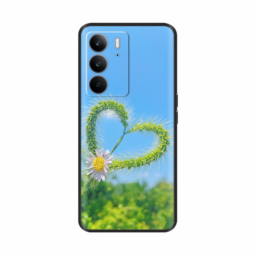 Для Realme 14x 5G Чехол Модный Цветок Мультфильм Мягкий Силикон Задняя Крышка Для Oppo Realme 14x 5G 14 X Чехлы Для Телефона Защитные Fundas