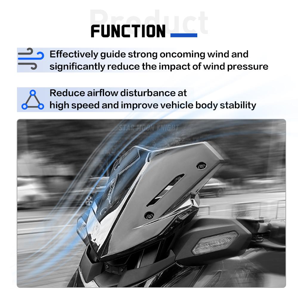 New XMAX 125 Motorcycle Windshield For Yamaha XMAX 125 Tech MAX+(2025) Front Windshield Reflector Windscreen Fairing Fly Screen