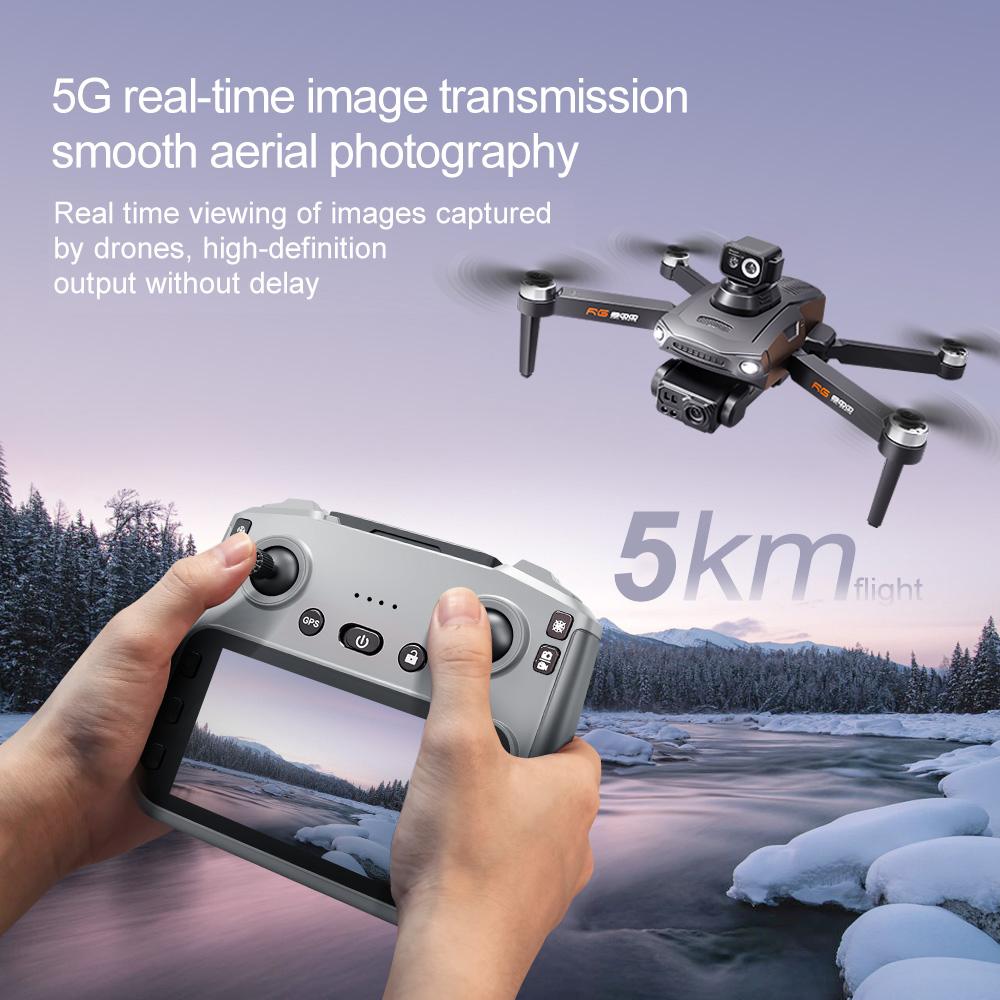 New RG800 Max Professional GPS Drone 8K Camera with Screen Remote Control Four-Axis Aerial Photography Laser 360° Obstacle 5G FPV Quadcopter Toys