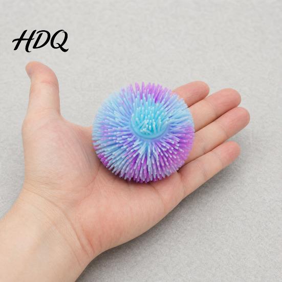 TPR Stress Ball Relief Fuzz Toy, Fuzzy Squeeze Fidget Soft Toy Anxiety Relieving Office Desk for Focus Aid, Hand Relaxation Reusable