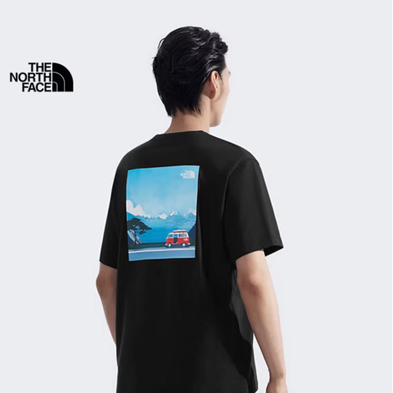 The North Face Унисекс хлопковая футболка с коротким рукавом