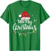 Merry Christmas Lights Red Santa Hat Xmas Family TShirt 100 Cotton ONeck Short Sleeve Summer Casual Unisexs Tshirt Streetwear