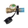 GasTank Adapter Converts POL Tanks Service Valve To QCC Type1 Gases Cylinder Connector with Pressure Gauge for 5 100lb